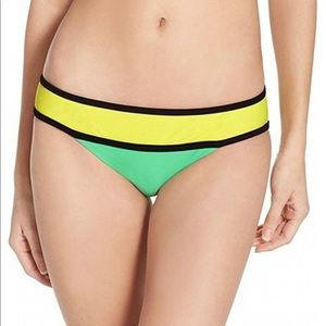 Yellow and Green Women's Bikini Bottom